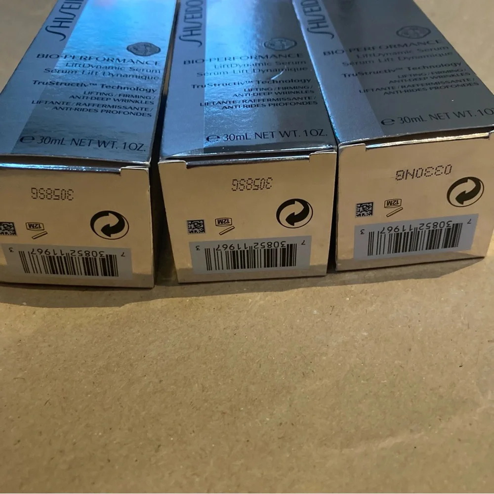 3 x Shiseido lift dynamic serum 30ml
